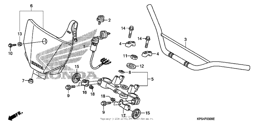 Handlebar + top bridge