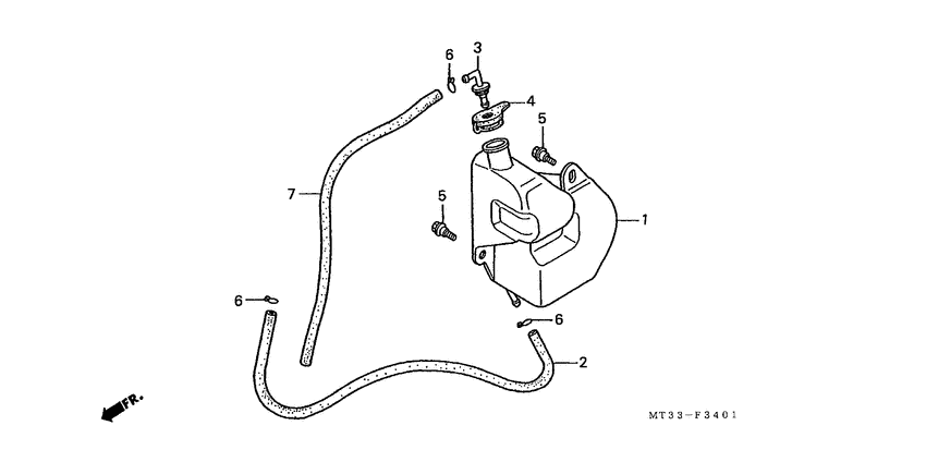 ST1100 (ABS/ TCS) Reserve tank