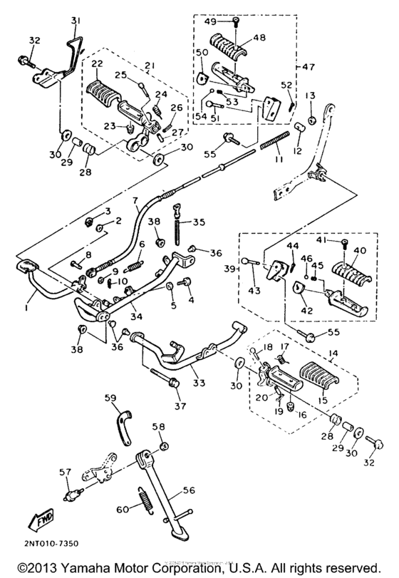 XV535EC Подножки
