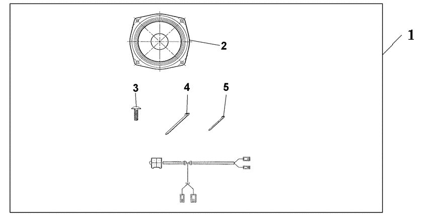 Rear speaker set
