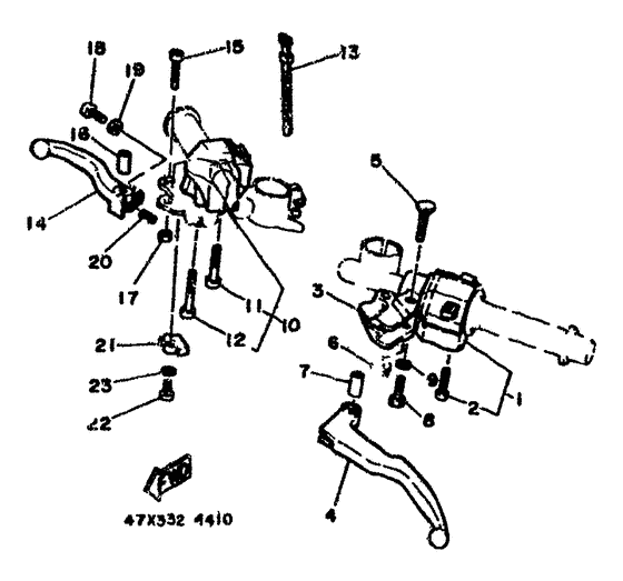 Handle switch. lever
