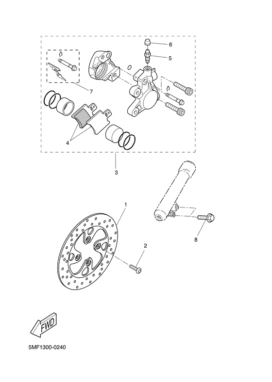 XN150 Передний суппорт