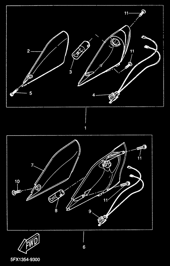CW50RS Поворотники