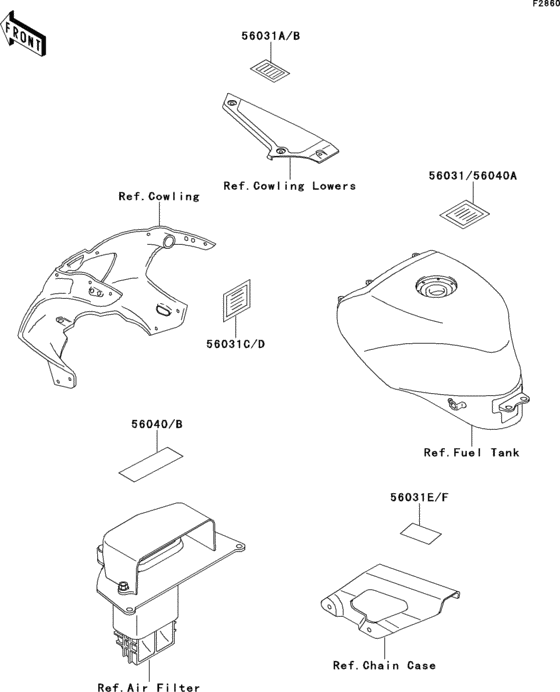 ZX400 Наклейки