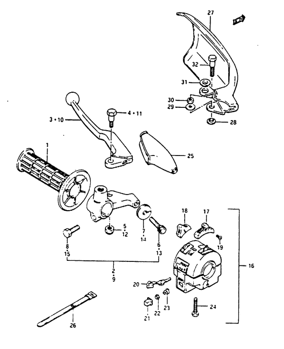Left handle switch