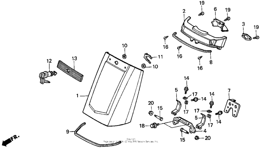Trunk lid