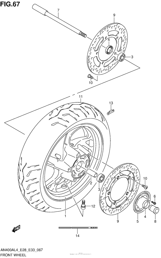 Front Wheel (An400Al4 E33)