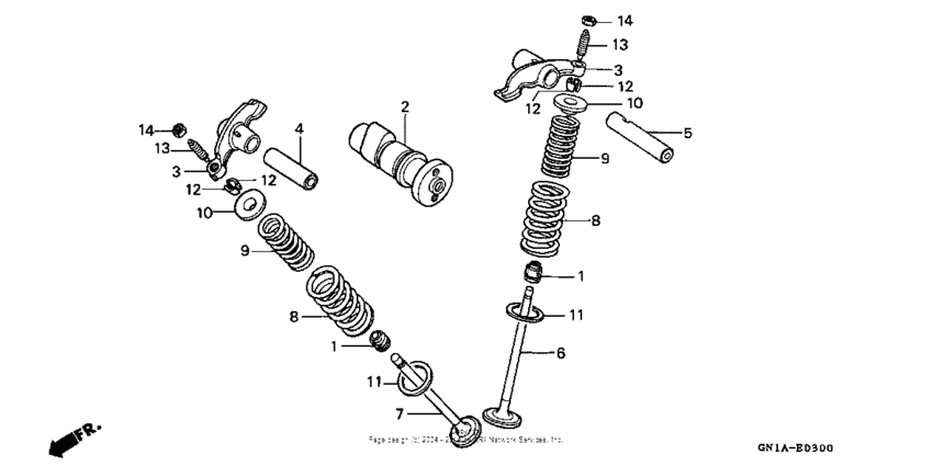 XR80R Распределительный вал