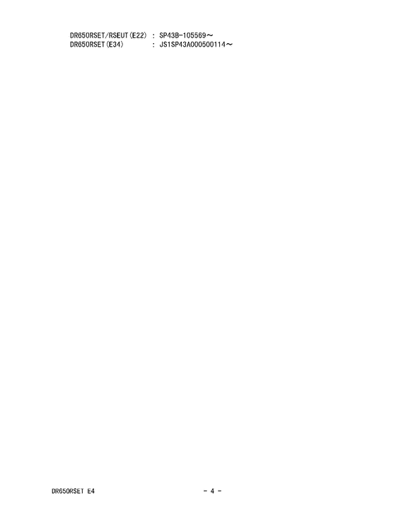 DR650 Catalog preface