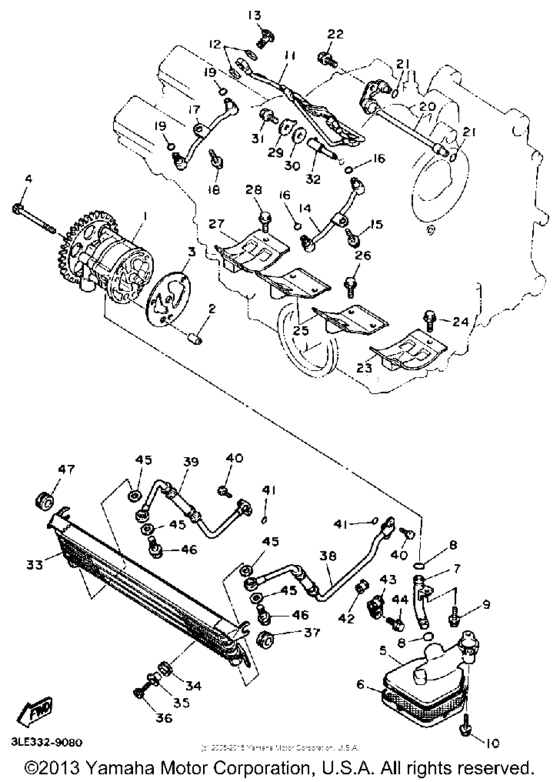 FZR1000AC Масляный насос