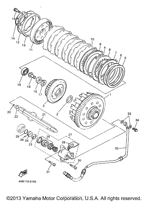 XVZ13AJ Сцепление