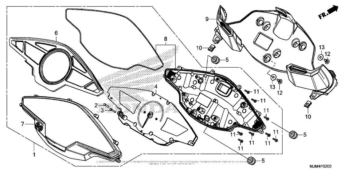 VFR800FD Спидометр