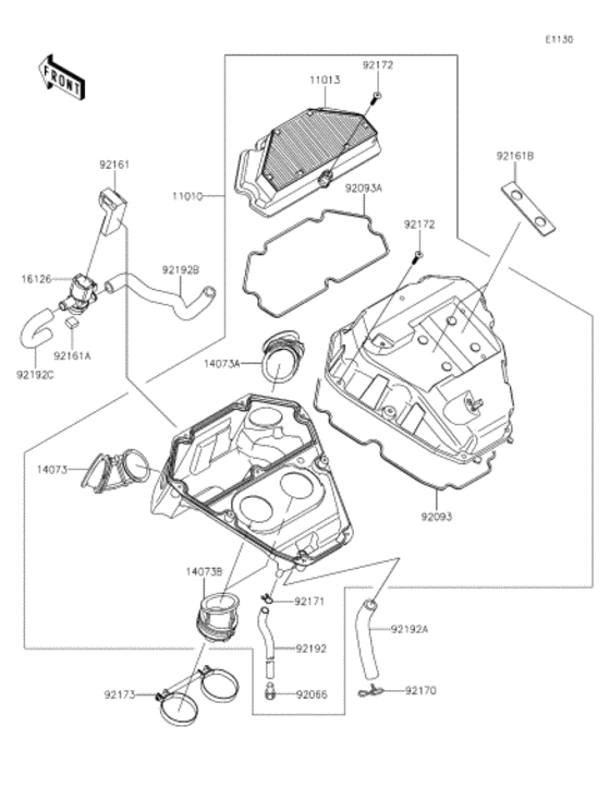 EX400 Воздушный фильтр