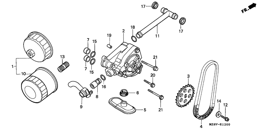Oil filter/oil pump