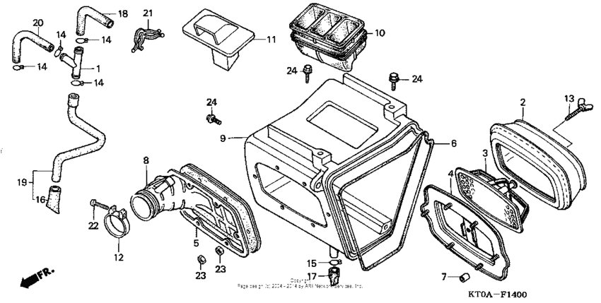XR200R Air cleaner (1)