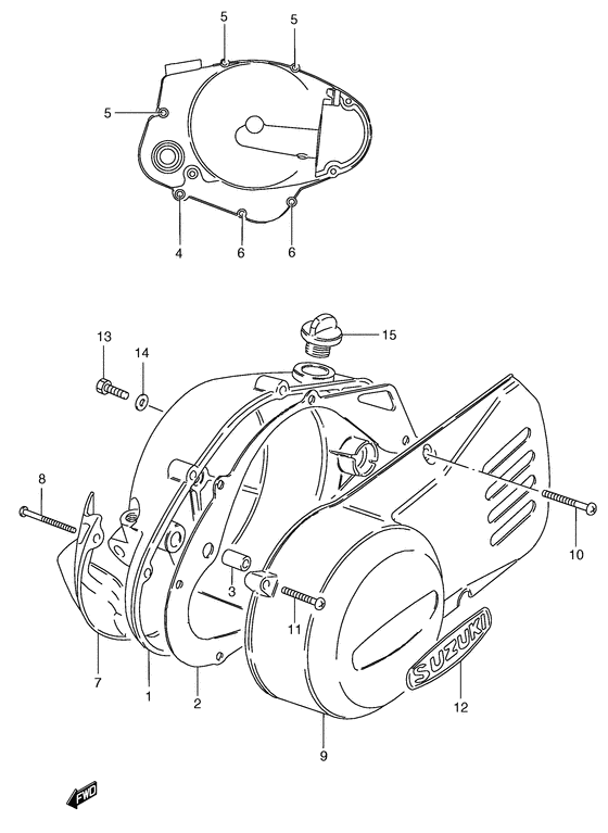 Crankcase cover ass`y  (v