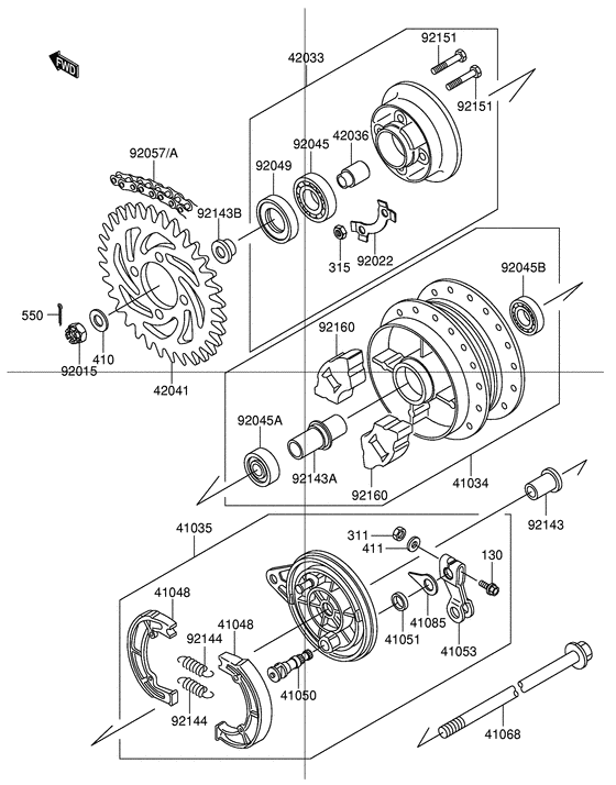 FD112 Задняя втулка