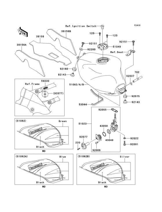 Fuel tank(zx900-f1h)