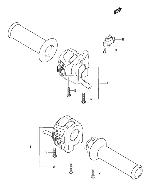 GSX600 Рулевой переключатель