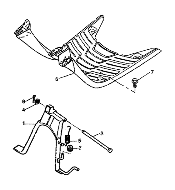 CW50 Stand. footrest