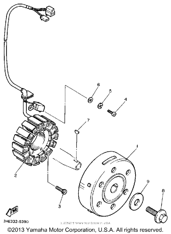 FZR600RB Генератор
