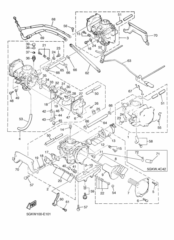 VMX12 Carburetor assy