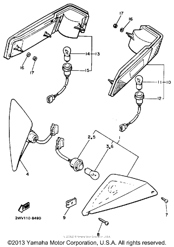 XVZ13UC Поворотники