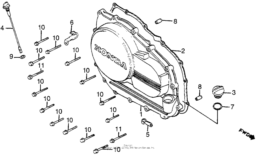 Right crankcase c0ver