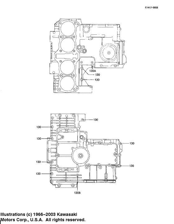 Crankcase bolt & stud pattern