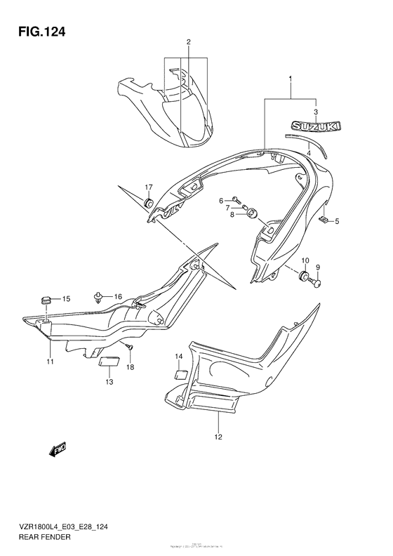 VZR1800Z Rear Fender (Vzr1800Zl4 E33)