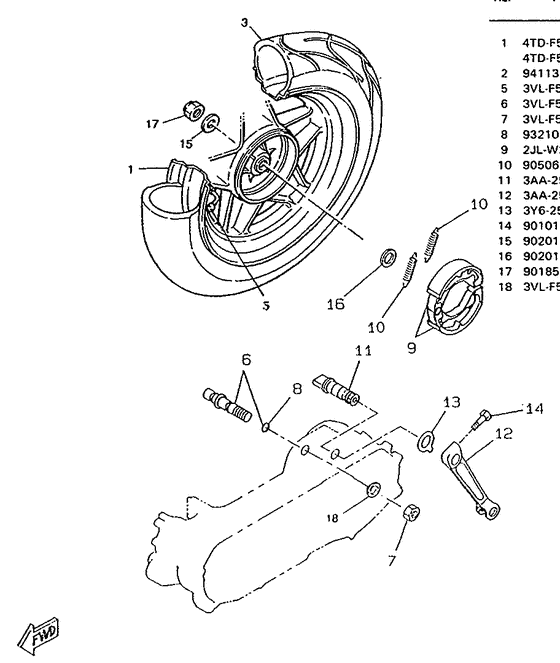 CW50RS Переднее колесо