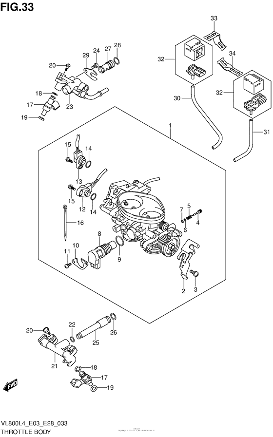 VL800 Throttle Body (Vl800Tl4 E03)