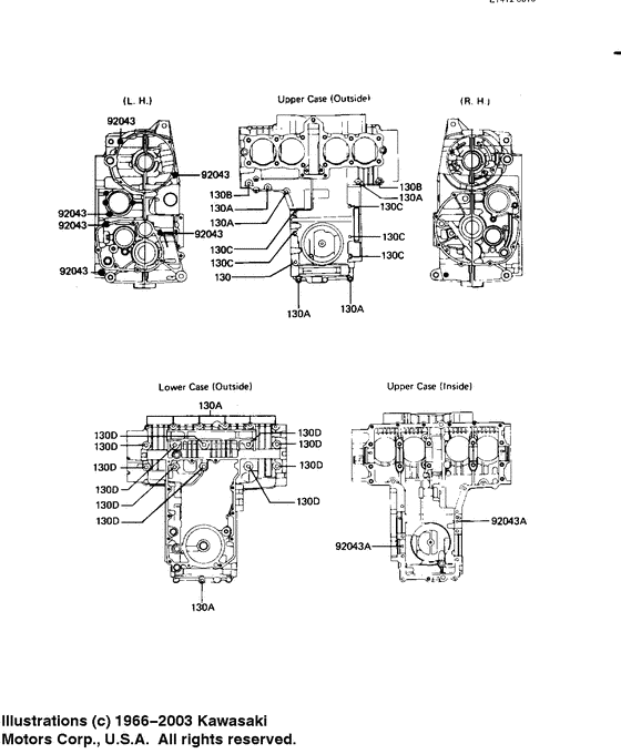 Crankcase bolt & stud pattern