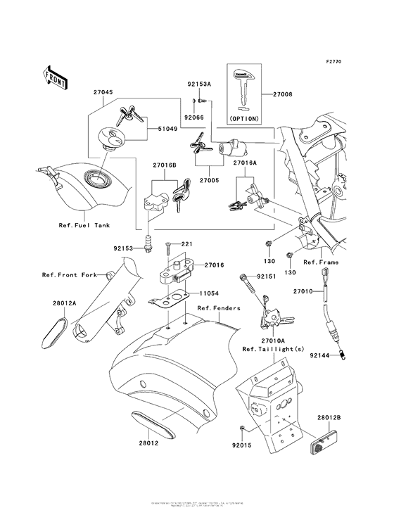 VN900 Замок зажикания