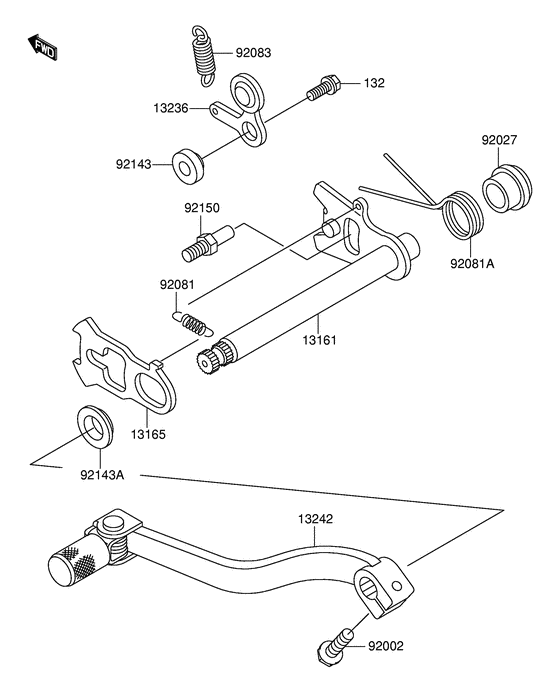 RM100 Переключатель передач