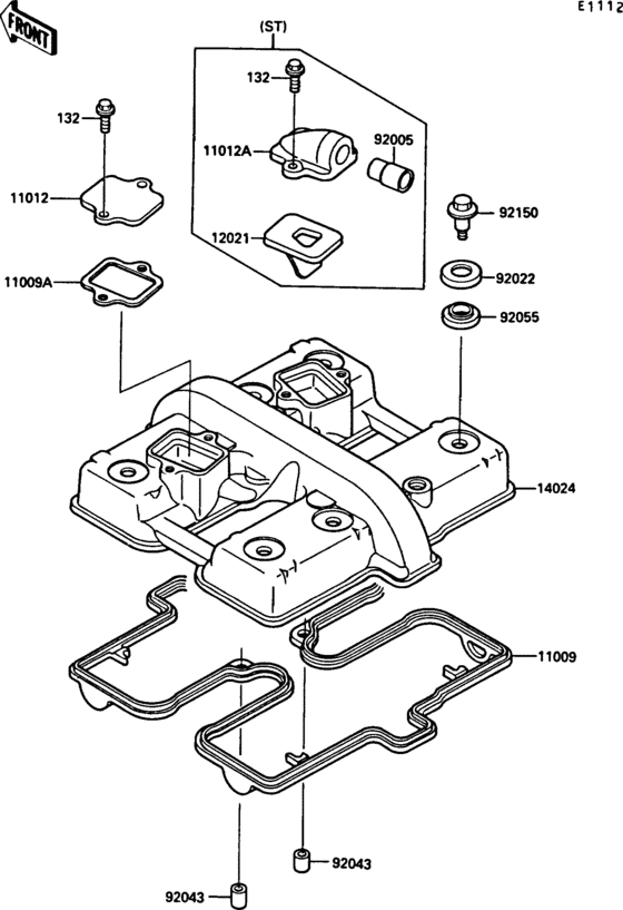 EX500 Крышка головки цилиндров