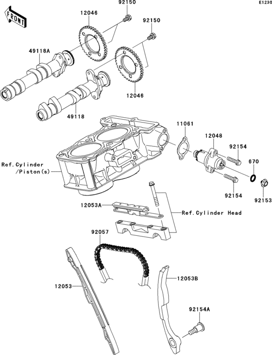 EX300 Распред вал