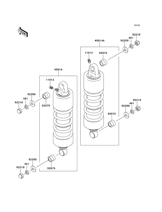 VN1500 Подвеска / амортизатор