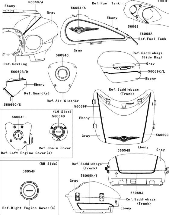 VN1700 Decals(ebony / gray)(abf)