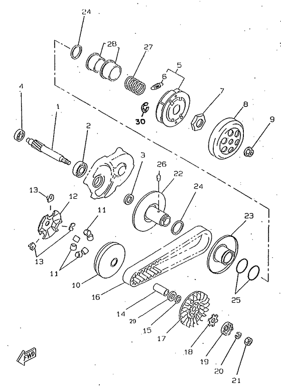 CW50RSX Сцепление
