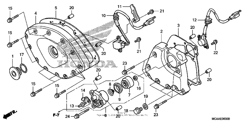 Front cover + transmission cover