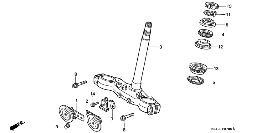 CB1000F Траверса нижняя