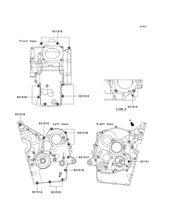 VN250 Болты крепления картера