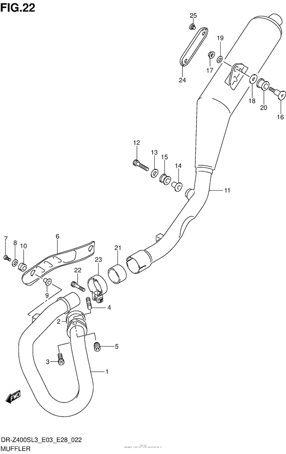 Muffler (Dr-Z400Sl3 E03)