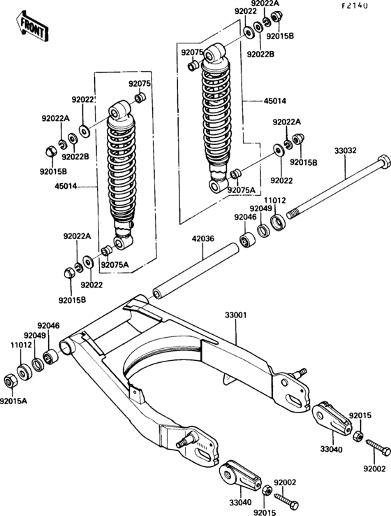 Swingarm/shock absorber
