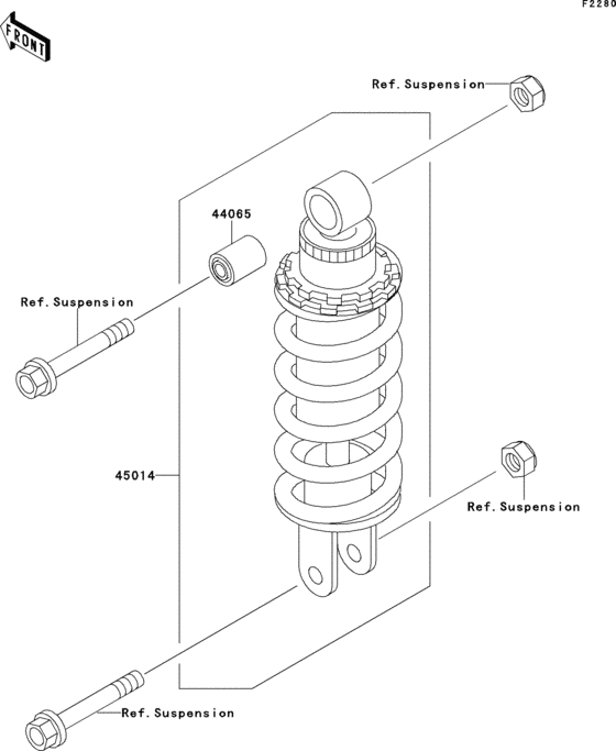 ZX600 Амортизатор