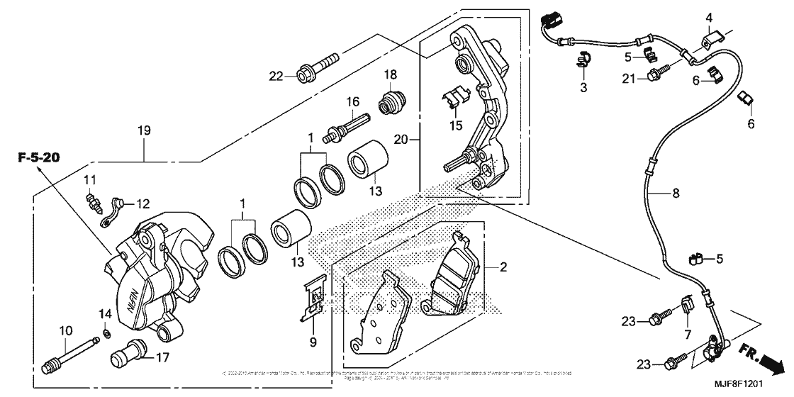 Front Brake Caliper (Ctx700Na/nd)