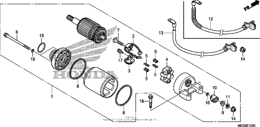 VT750C2B Стартер