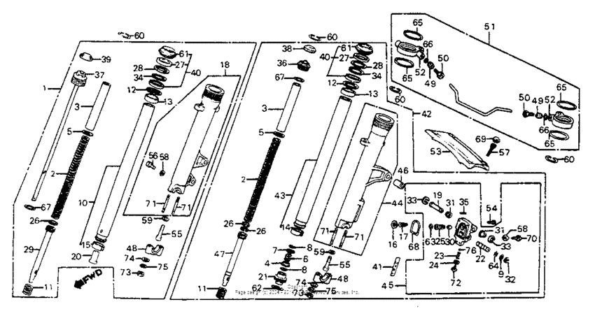 Front shock absorber 84