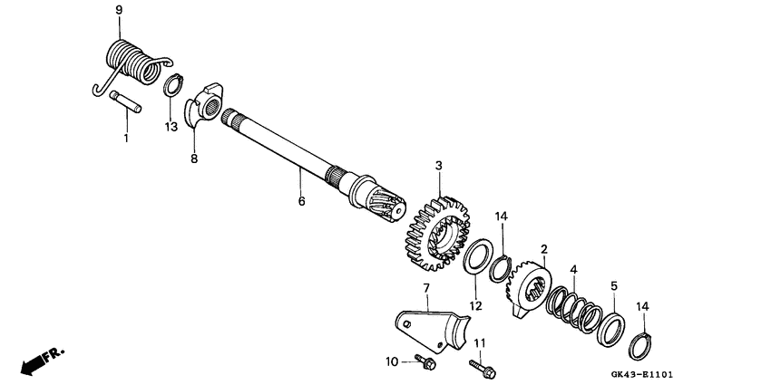 C50 Ножной стартер